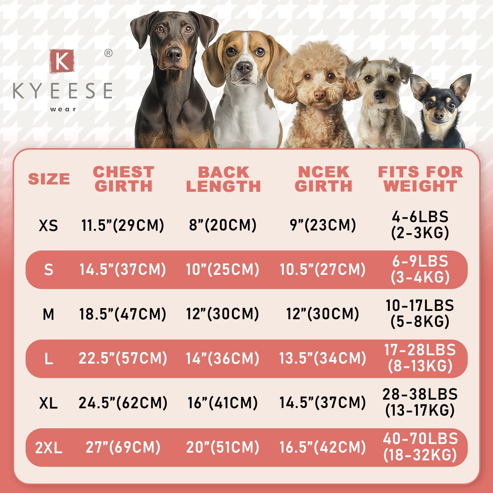 KYEESE Suéter grueso para perro, de punto trenzado, suéter para cachorros de color degradado, suéter para perros pequeños, mullido y cálido con mangas, marrón, XS