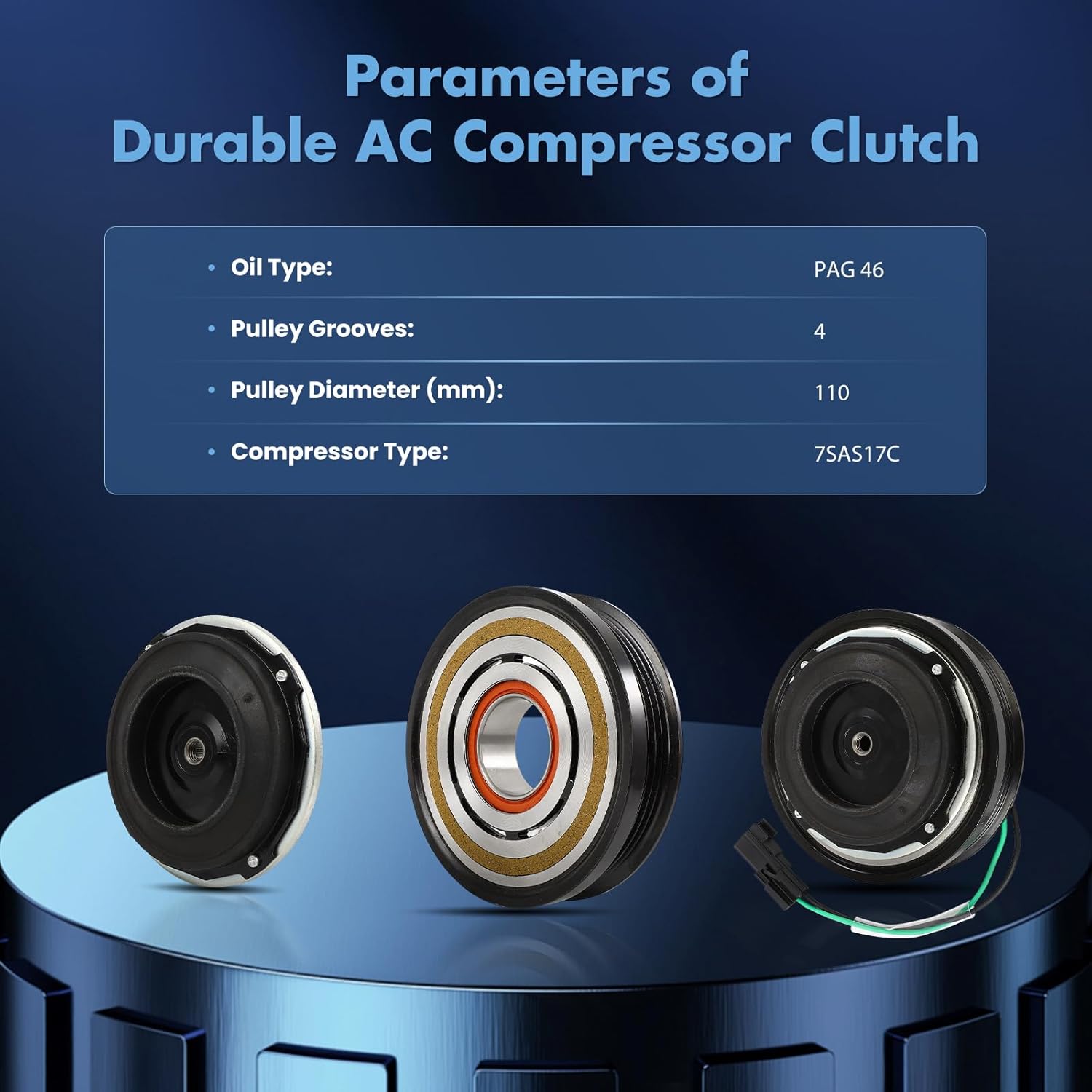 ECCPP A/C Compressor Clutch 2018-2021 for Ford for Expedition 3.5L AC Clutch