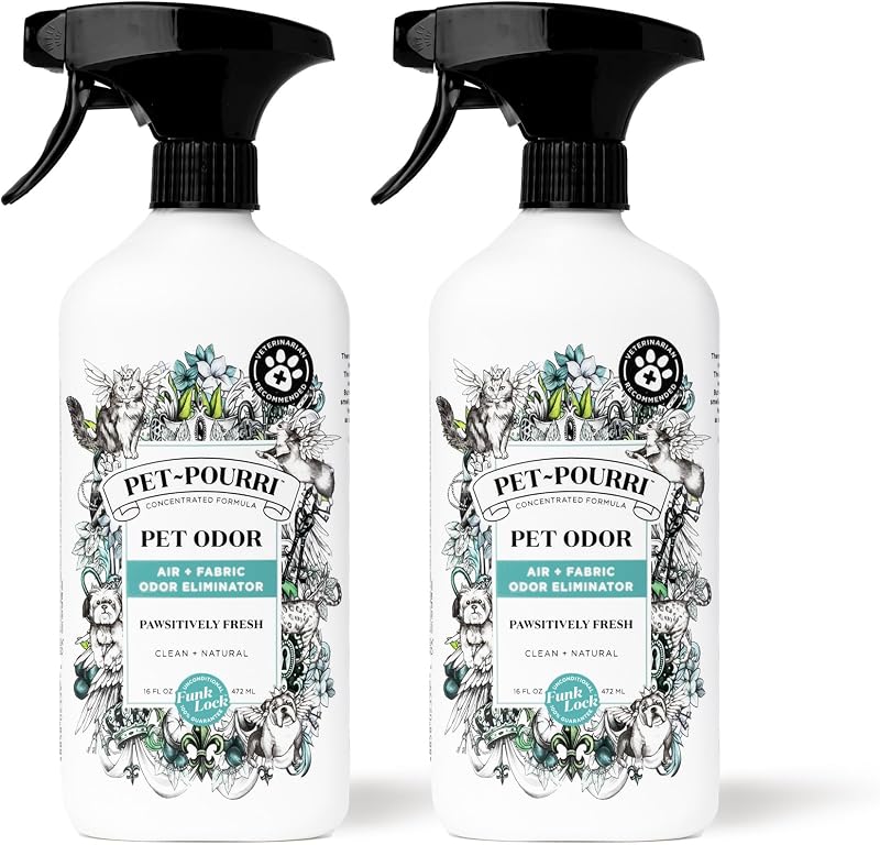 Desodorizador de odores para cães Pet-Pourri Poo-Pourri para ar e tecidos, 960 mL, Pacote com 2