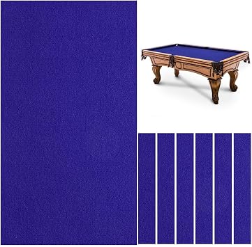 Billiard Cloth, 8.5 ft Pool Table Felt Cloth For 8 ft Pool Tables, Nylon & Felt Blended Billiard Protector with 6 Cloth Strips, Super Cloth Stretching Capacity, Used for Home, Clubs, Bars