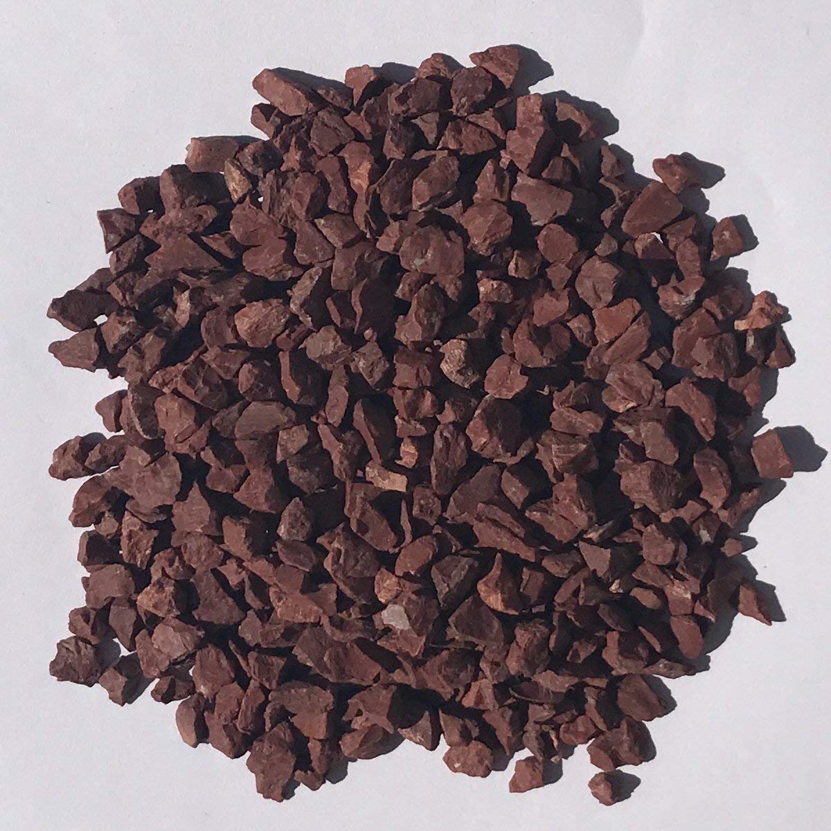 StonesForever 3-8 mm Tumbled Garden, Landscape and Decorative Natural Stone Gravel, 5 kg (Burgundy)