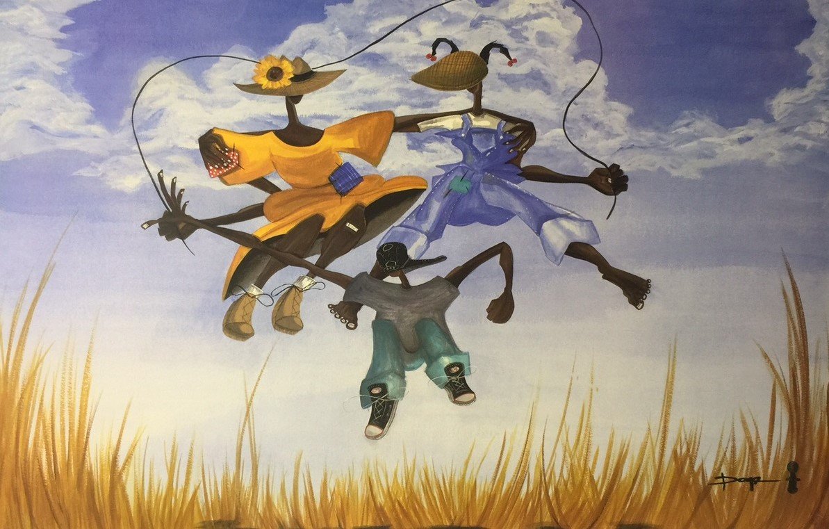 Amazon.com: Jump Rope, Abstract (Children) - Doyle 24x36 Unframed