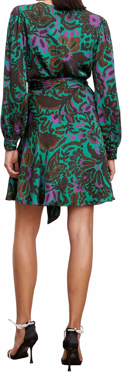 Velvet by Graham & Spencer Women's Bridget Amazon Printed Satin Dress