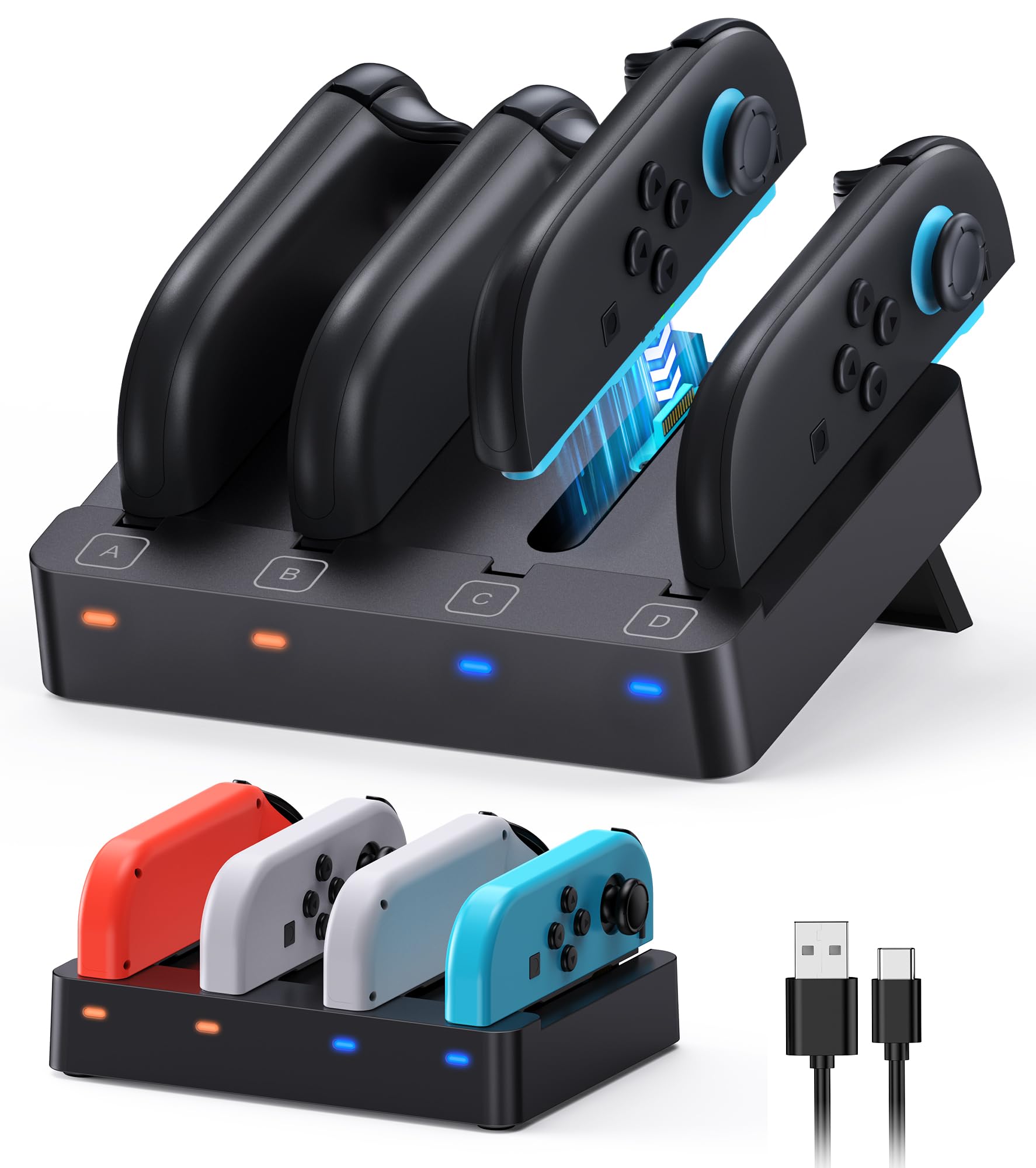 Amazon.com: [Both for Switch 2 and 1] Controller Charger for