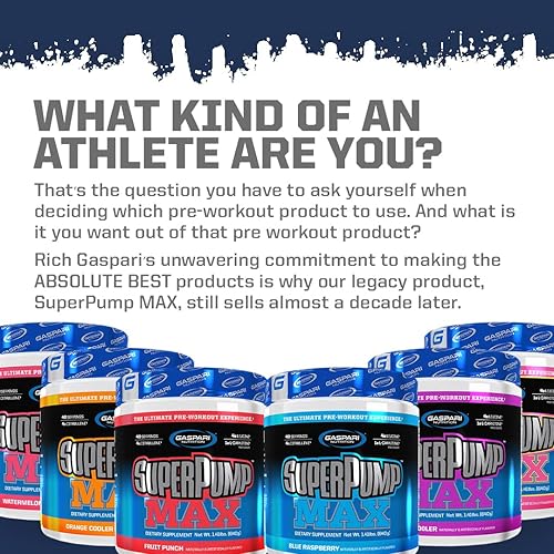 Miniatura 6 de Gaspari Nutrition Super Pump Max suplemento de 40 porciones energía sostenida y óxido nítrico que apoya el crecimiento muscular la recuperación y la