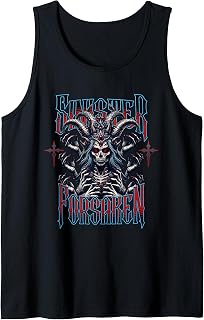 Sinister Forsaken Skull Demon Dark Halloween Horror Tank Top