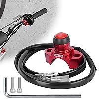 Vista 8 de Interruptor universal CNC para motor de motocicleta con placa trasera de montaje para motocicleta, ATV, Dirt Pit Bike, Scooter, Quad, etc. con Azul