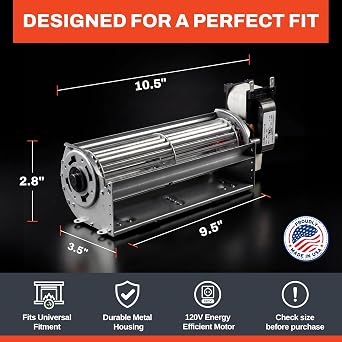 LP-4500 Energy Saving Fireplace Blower Replacement