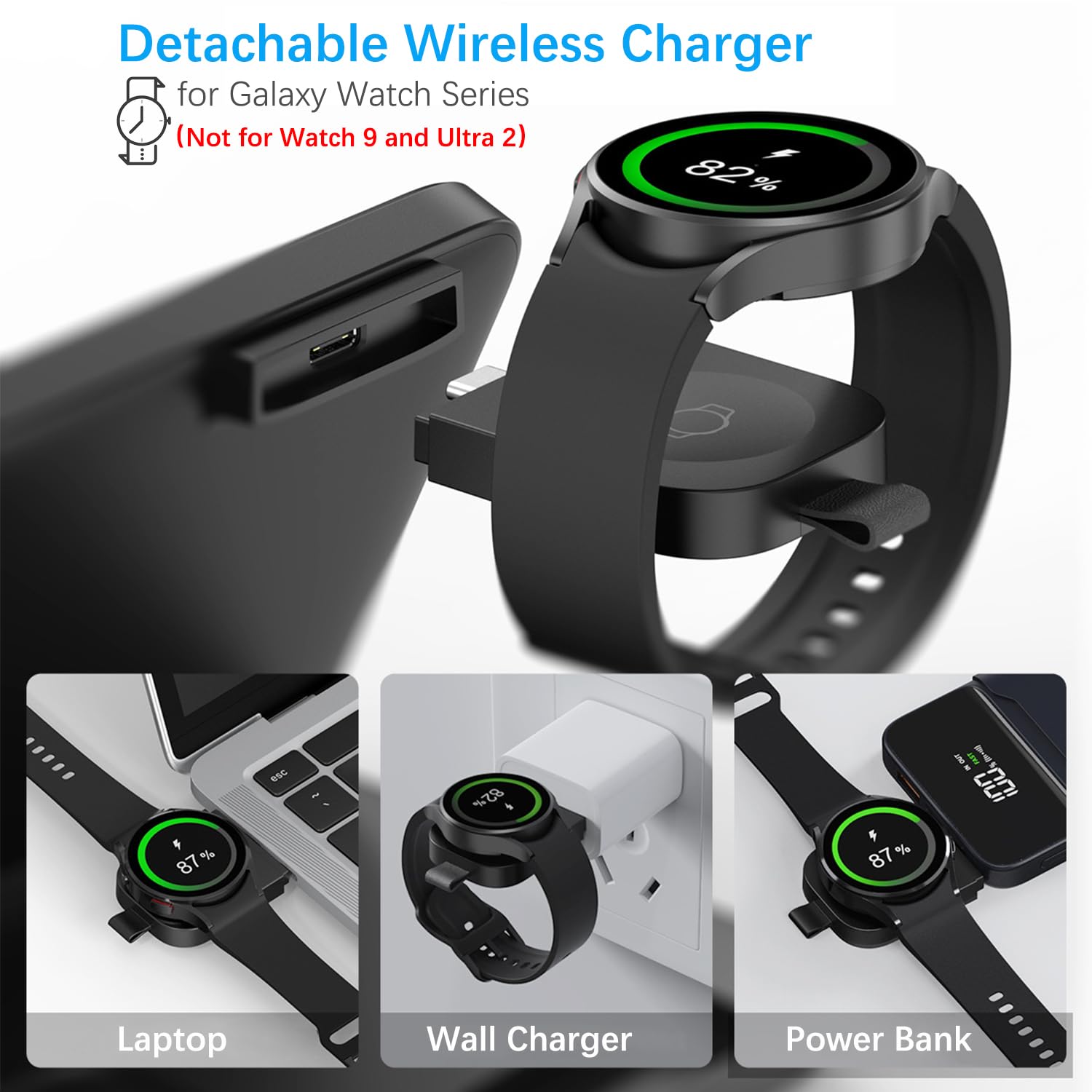 Station de charge sans fil 3 en 1 pliable pour Samsung Galaxy Z Fold 8 Ultra 7 6 - Station de charge rapide pour Galaxy Z Flip 8/Galaxy S26/S26 Ultra/Galaxy Watch/Galaxy Buds