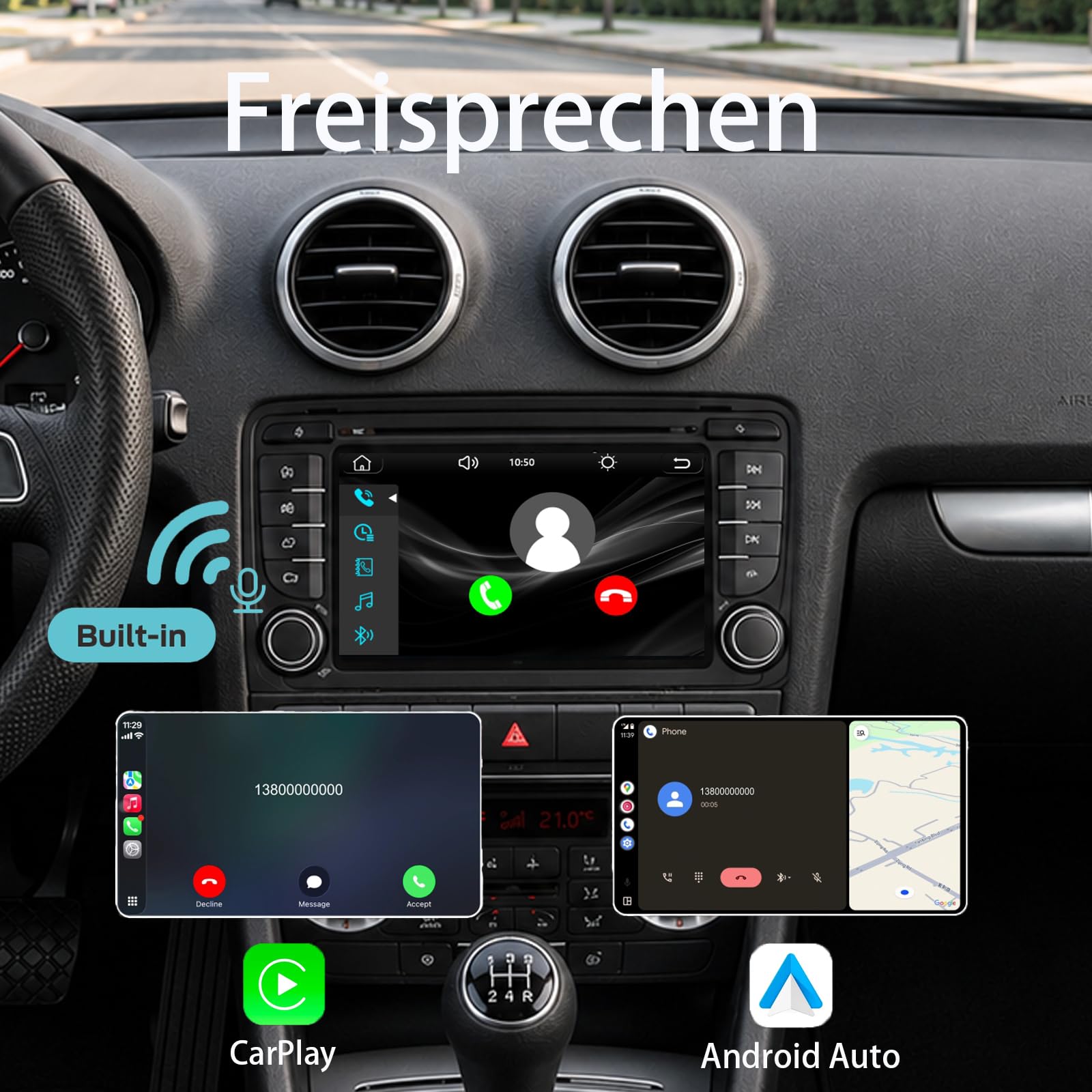 YZKONG Linux-Autoradio für Audi A3 8P/S3/RS3/Sportback