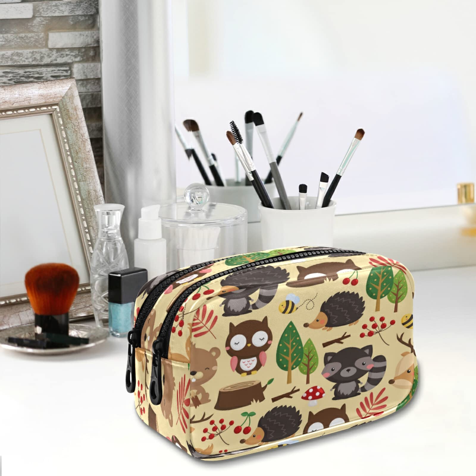 Federmäppchen Mit Eulen-Print – Große Kapazität Für Stifte & Kosmetik, Für Schule & Reisen