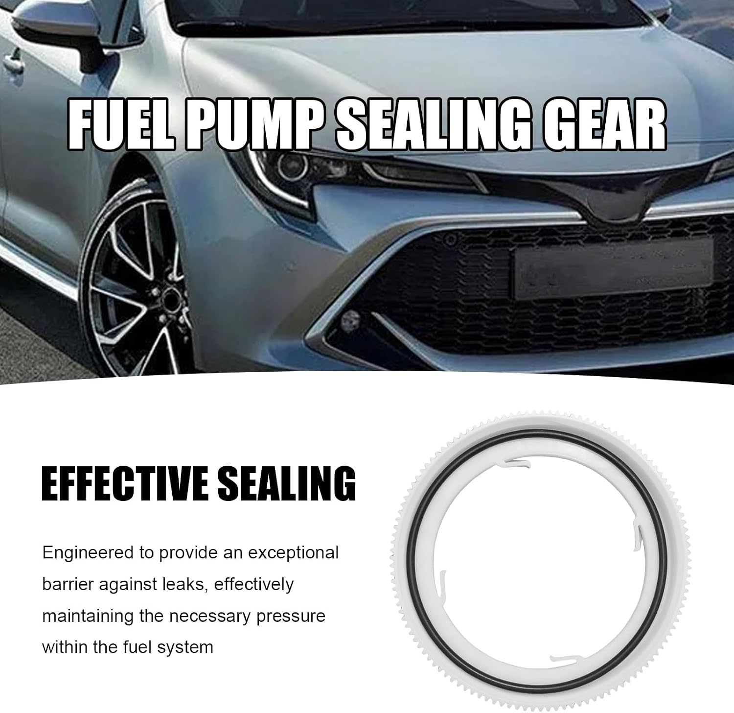 Saihisday 77144-04010 Fuel Pump Lock Ring Retainer with Tank Seal Compatible with Toyota Corolla 1.8L 2005-2019 Corolla 2.0L 2019 Land Cruiser Matrix Tacoma Replaces 7716947030 LO190