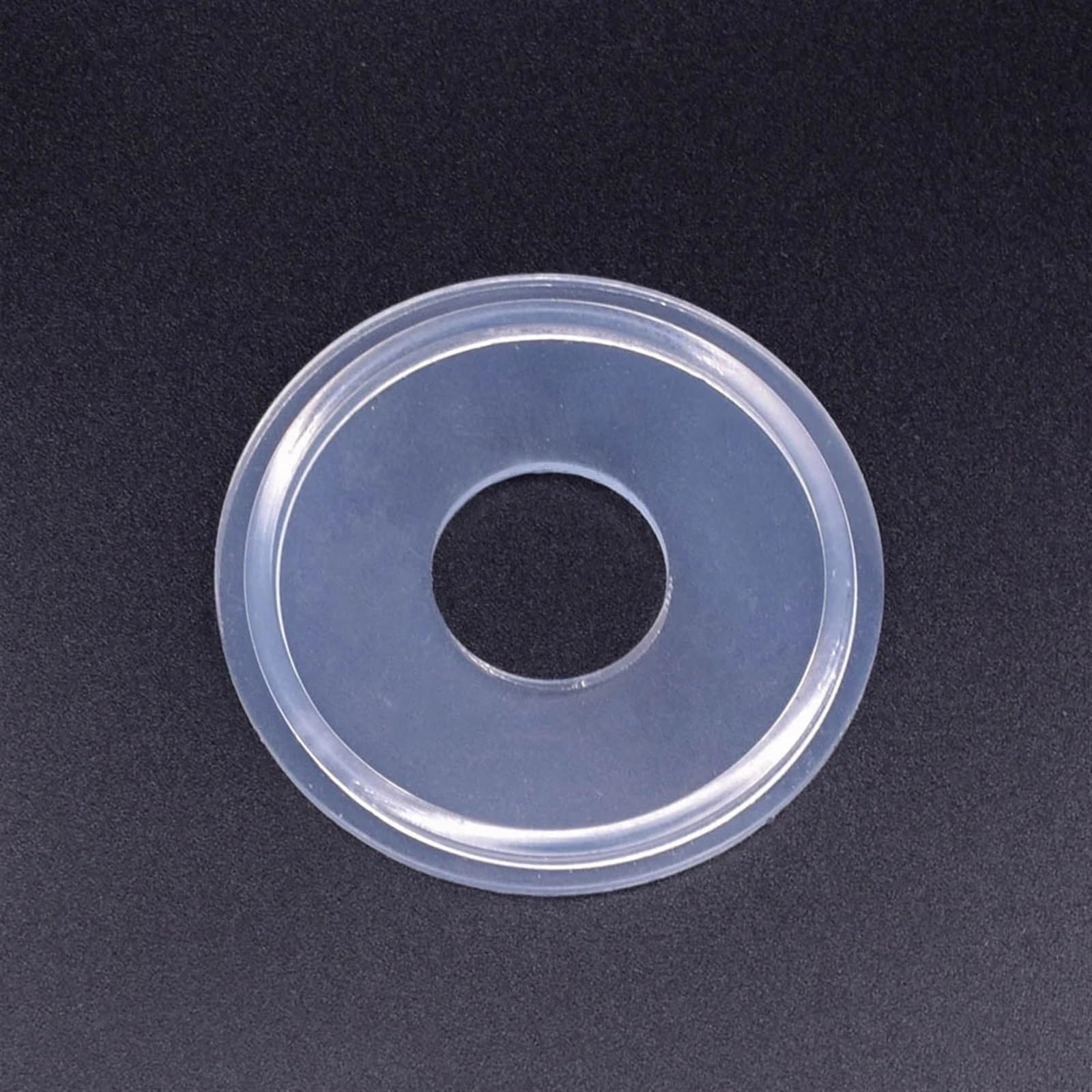 Transparente 1/2" 3/4" 1" 1,5" 2" 2,5" 3" 4" Tira de junta de sellado de silicona con triple abrazadera for dioptrías (Tamaño : 204x217mm)