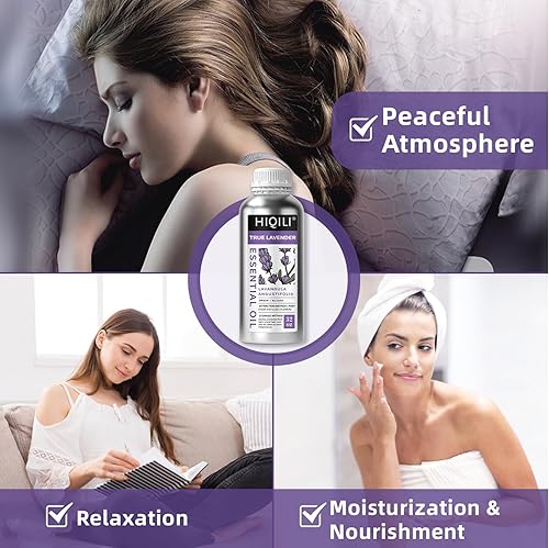 Miniatura 855 de HIQILI Aceite esencial de albahaca de 1 fl oz, 100% puro sin diluir para la piel, difusor, 1.0 fl oz