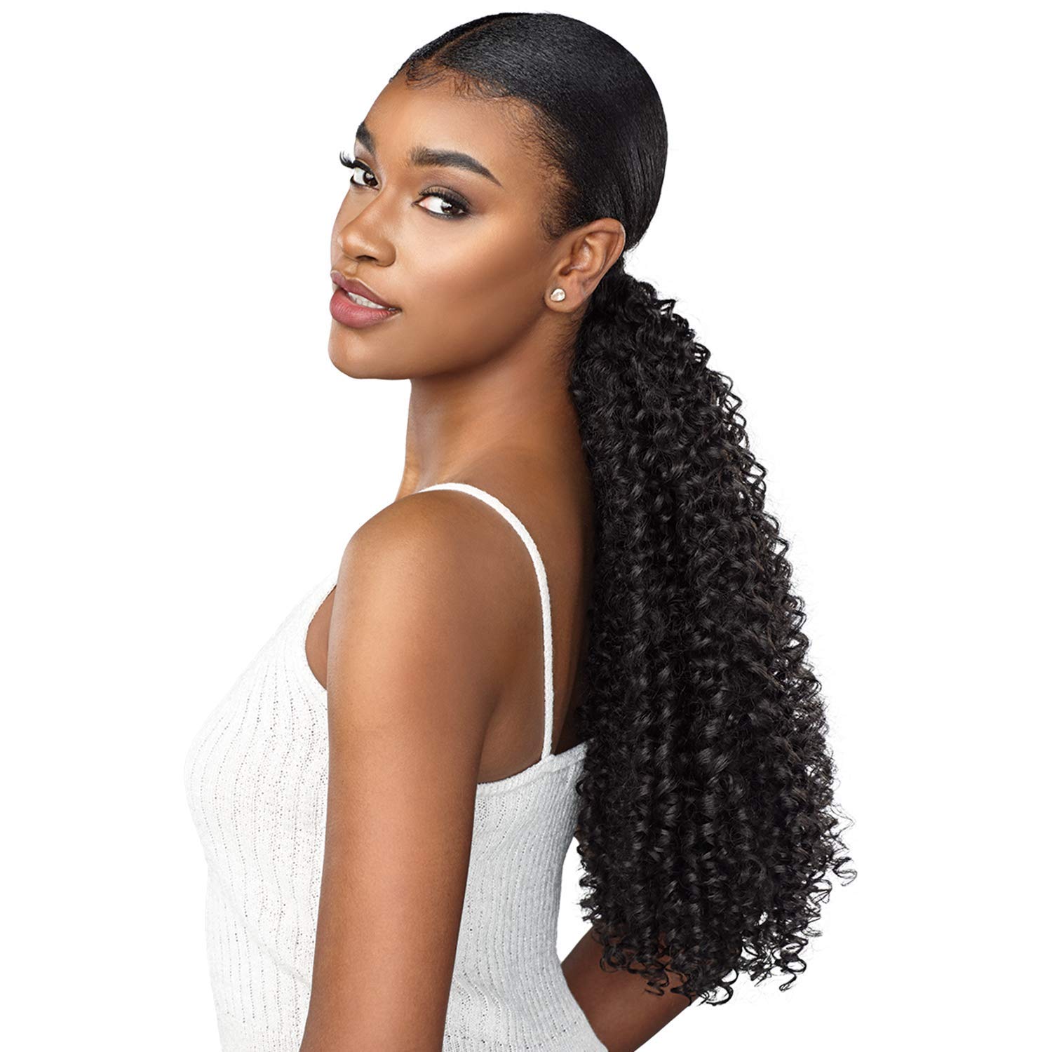 Amazon.com : Sensationnel Curls Kinks & Co Synthetic Ponytail Instant Pony  ID SHOW STOPPER XL (1) : Beauty & Personal Care