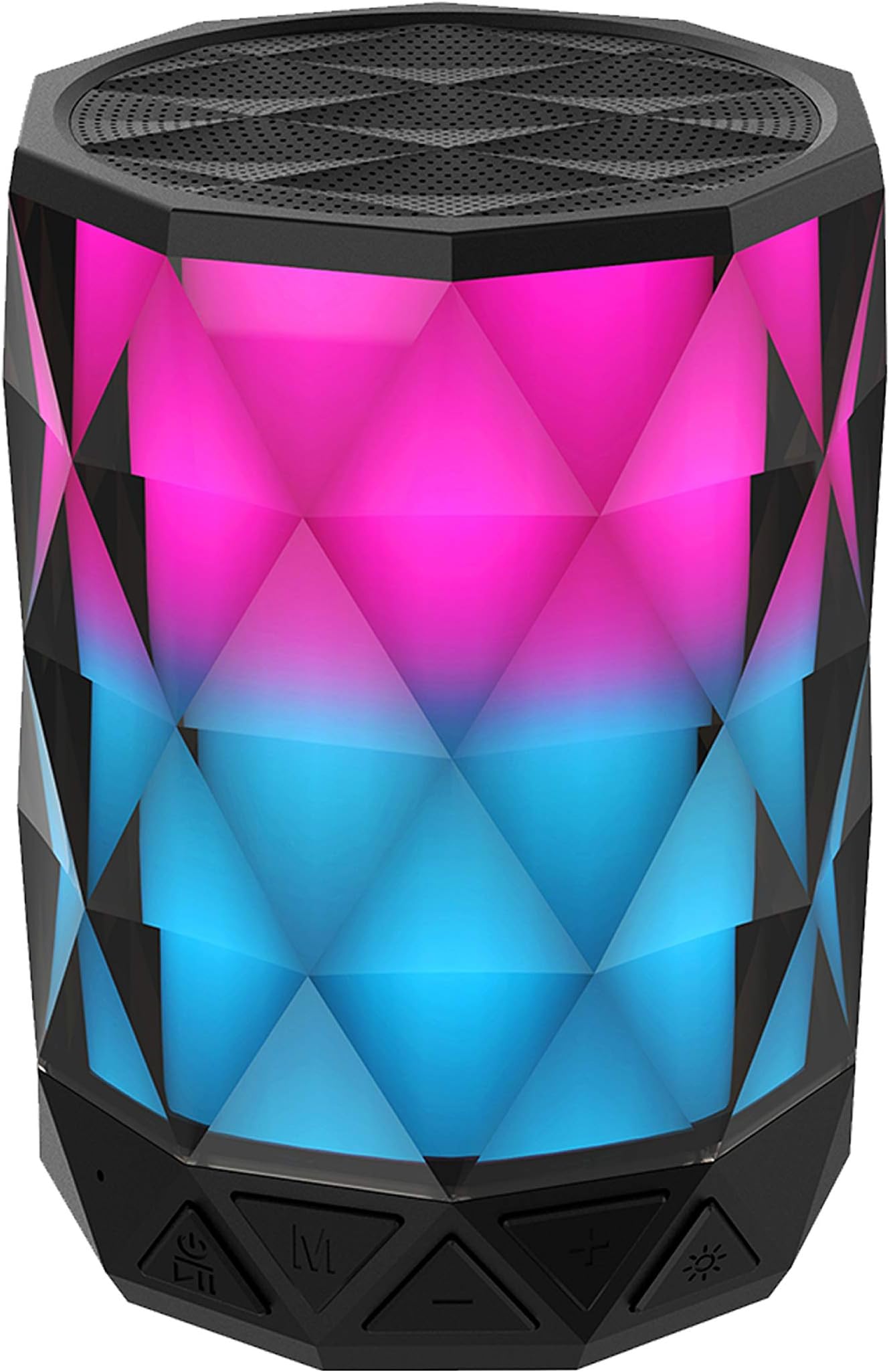 Portable Bluetooth Speakers With Lights, SHAVA Diamond Wireless LED speaker with auto color changing, Speakerphone with TWS feature for Bluetooth Speakers Light Up, great for party, gifts and presents
