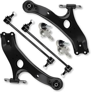 6PCS Front Lower Control Arm Fit for Toyota Sienna 11-20 2011 2012 2013 2014 2015 2016 2017 2018 2019 2020 Sway Bar End Link Ball Joint OE# K750574 K500187 K500188 K622035 K622036