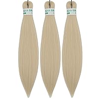 Vista 18 de Cabello trenzado para niños preestirado de 16 pulgadas, color negro, Yaki ez, trenzado para niños, trenzas sin nudos