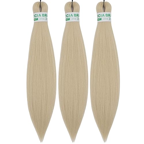 Miniatura 18 de Cabello trenzado para niños preestirado de 16 pulgadas, color negro, Yaki ez, trenzado para niños, trenzas sin nudos