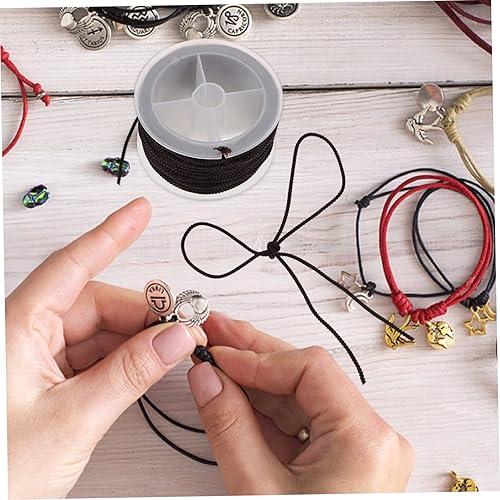 Miniatura 3 de COHEALI 1 rollo de pulsera de cuerda trenzada para persianas, cuerda trenzada para hacer joyas, cuerda de cadena de mano, cuentas de joyería de mano