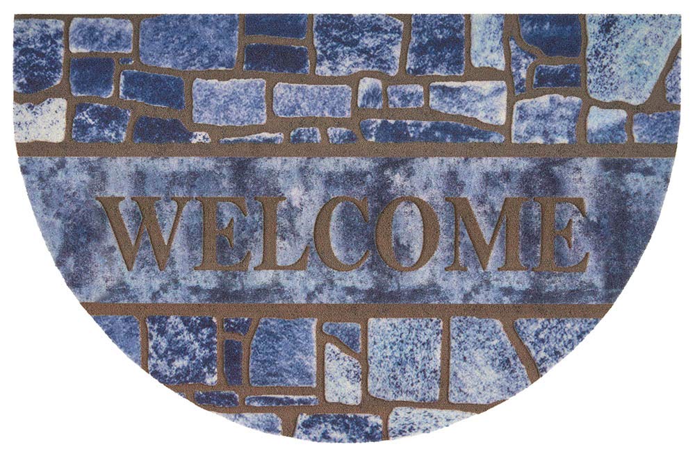 HANSE Home Zerbino stampato effetto 3D, con fondo in PVC antiscivolo, per interni ed esterni, diversi motivi, 45 x 70 cm, a quadri