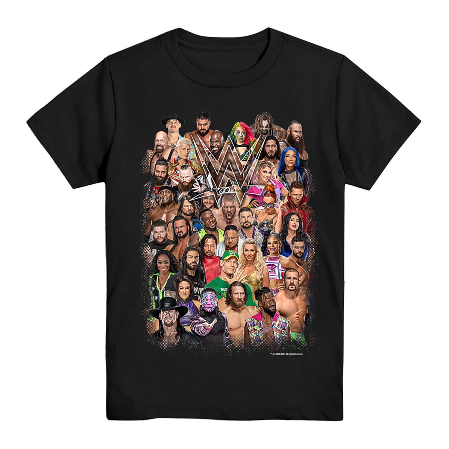 WWE Boys Superstars Group Shirt - John Cena, Daniel Bryan, Seth Rollins World Wrestling Champion Belt T-Shirt