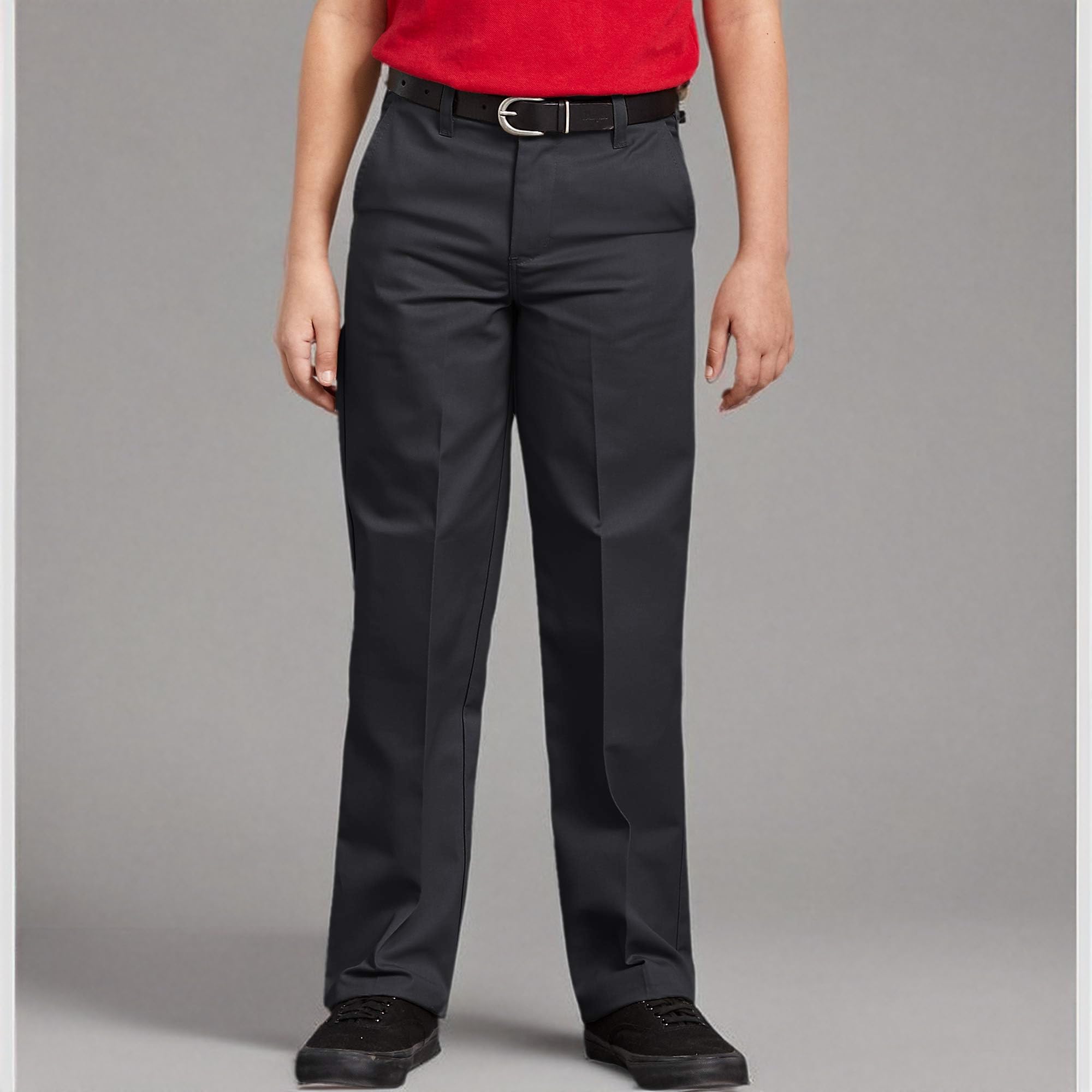 Dickies Chłopięce elastyczne spodnie z płaskim przodem