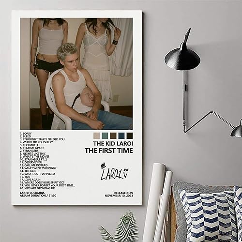 Miniatura 6 de MOZEU Póster de The Kid Laroi The First Time Music Album Cover Posters para habitación, lienzo estético, arte de pared, decoración de dormitorio, 16