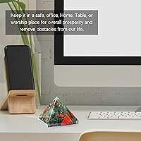 Vista 117 de Amazing Gemstone Amethyst Pyramid Crystal Healing Stones - 2" Great Pyramid Figurine of Natural Stone Pyramid for Meditation, Reiki, Chakra