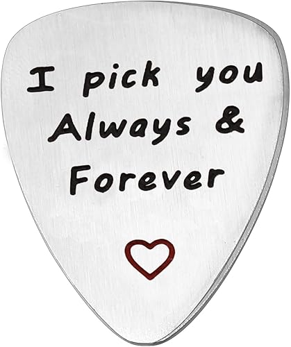 Gitarren-Plektrum  Geschenke fA r Damen  Herren  Paar  Liebhaber Pick You Always Forever  Gitarristen-ZubehA r
