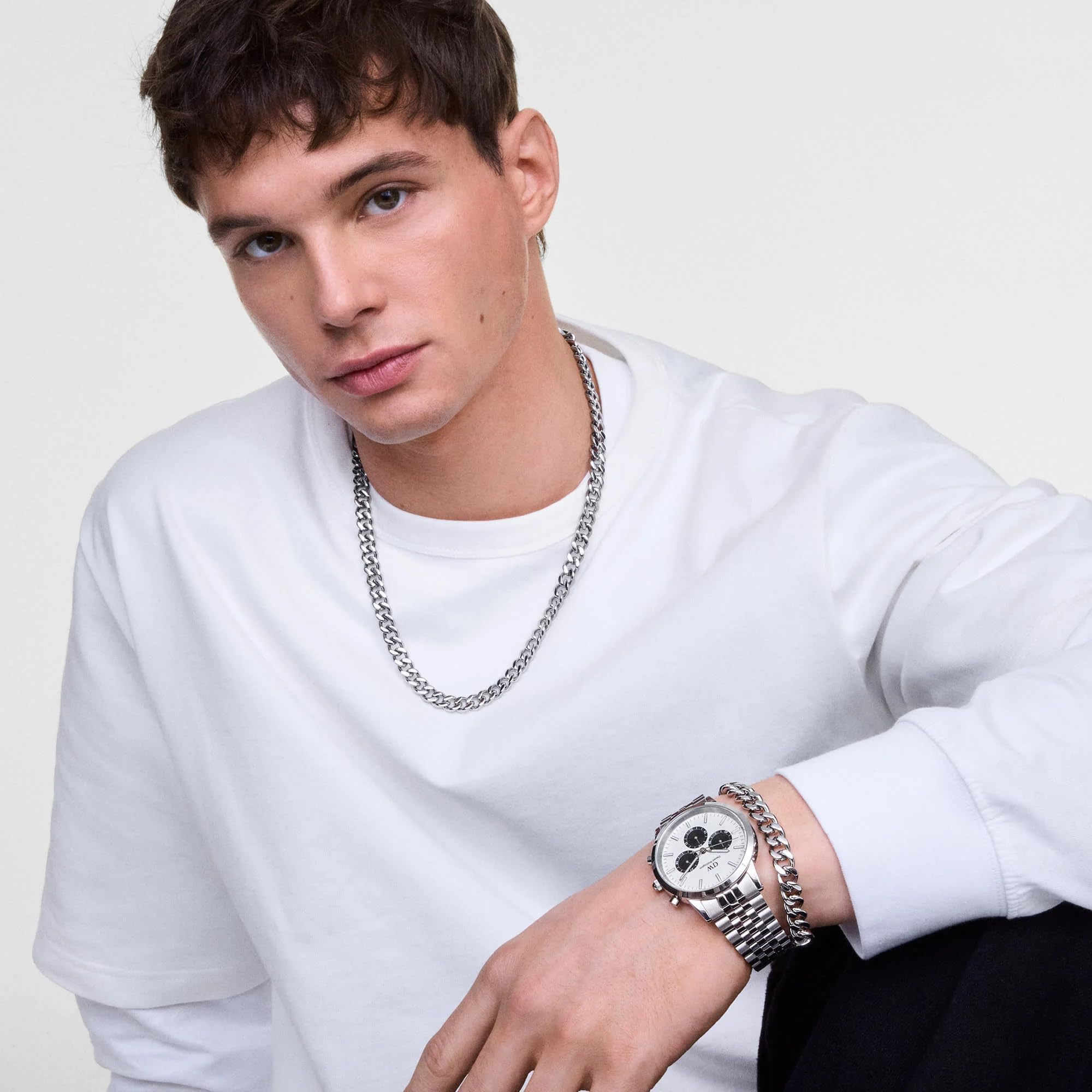 Daniel Wellington Iconic CHRONOGRAPH PANDA 42mm Orologio da Uomo