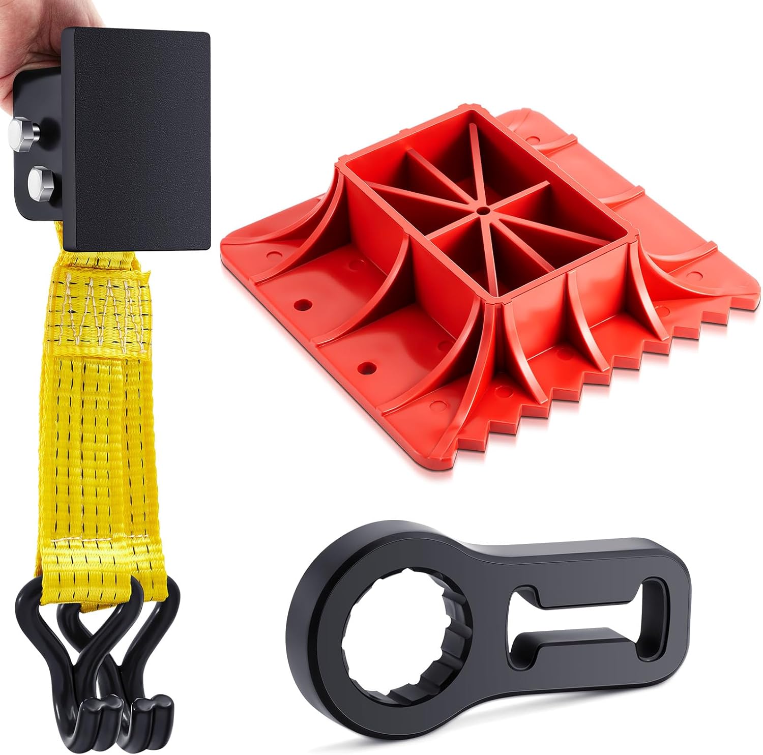 BBTO Jack Base Stand and Handle Bar Protector and High Lift Jack Accessories, 5000 Pound Capacity Fit for High Lift Jacks Farm Jacks Lifts