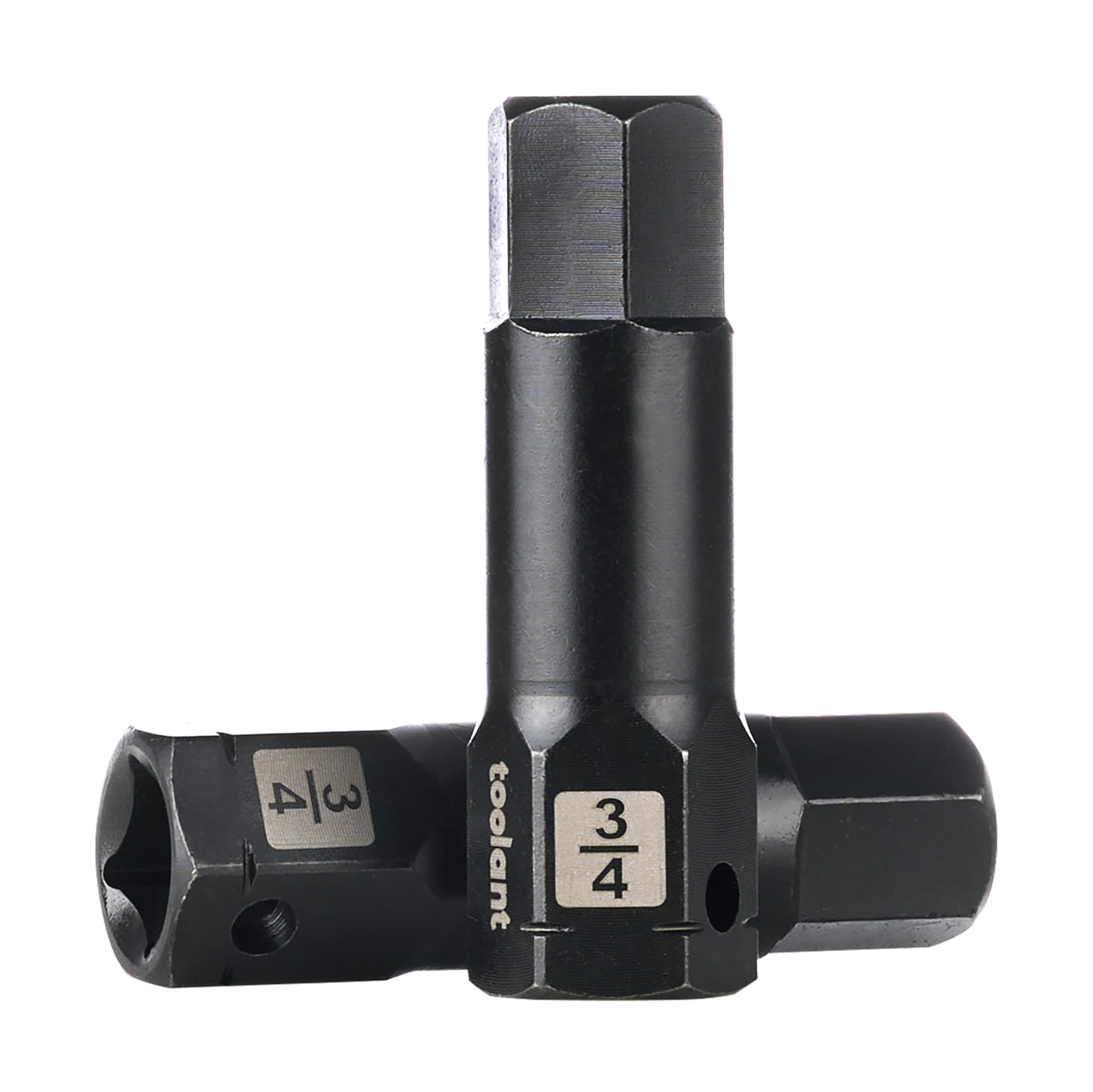 toolant 1/2" drive 3/4" impact hex bit socket set 2PCS, Hex Drive, S2 Steel Air Drive Allen Socket set,Impact Grade，Anti-Roll Design