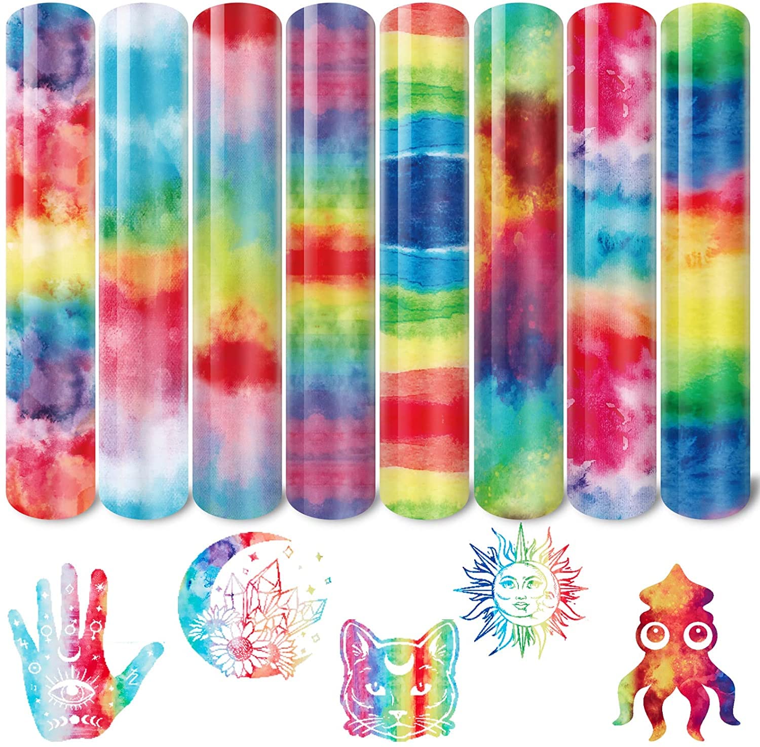 Tintnut Rollo De Vinilo De Transferencia De Calor Splash – 12 Pulgadas X 5 Pies Morado Acuarela