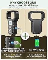 Vista 3 de MEIYA Báscula de Pescado/Báscula de Pesca: Doble Alimentación (Batería/Recargable), Mango Extra Ancho, Pantalla LCD Retroiluminada, Incluye 2