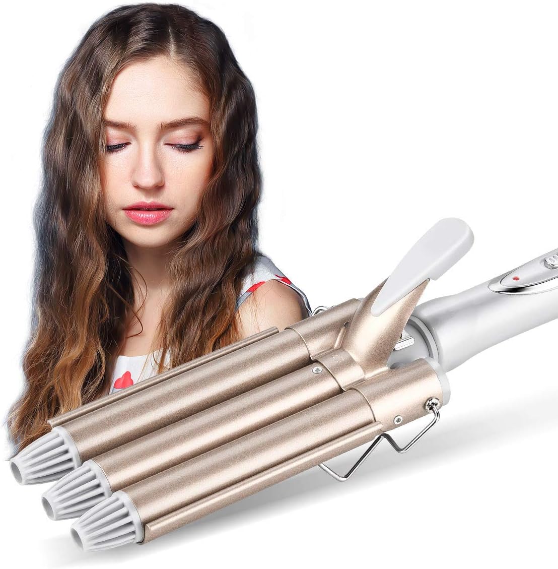 piastra per capelli e bigodini