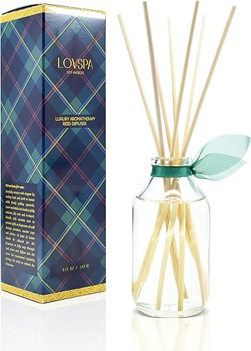 Miniatura 35 de LOVSPA - Set de difusor de cañas, difusor de aceite perfumado con aroma a ámbar romántico y varillas, accesorios de fragancia para el hogar para