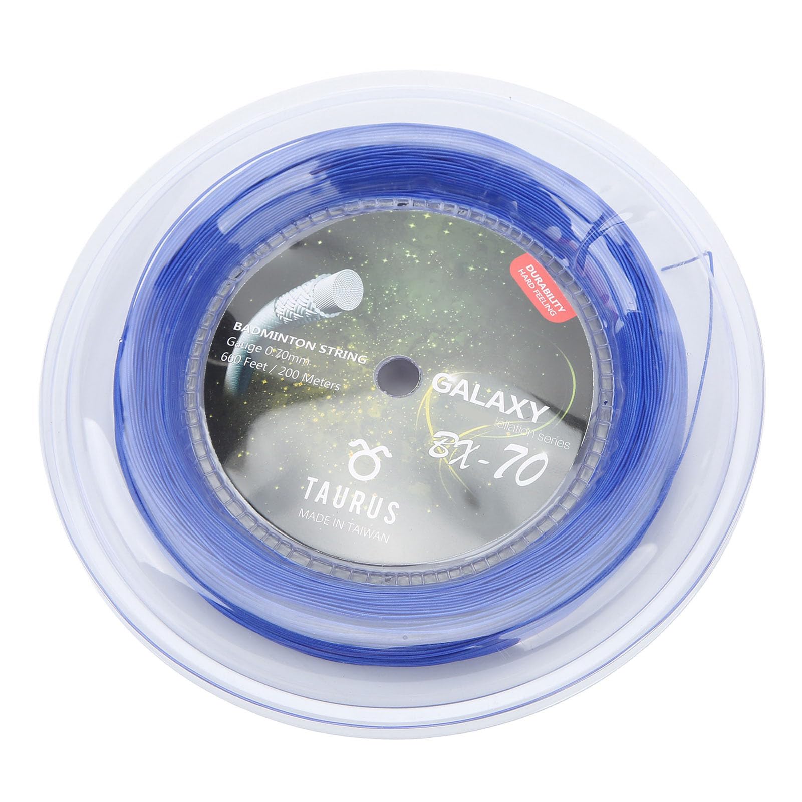 Cuerda de Bádminton POWERTI BX70 0 7mm Alta Elasticidad Nylon Multifilamento 200m Accesorio Profesional para Raquetas Entrenamiento y Competición Color Azul
