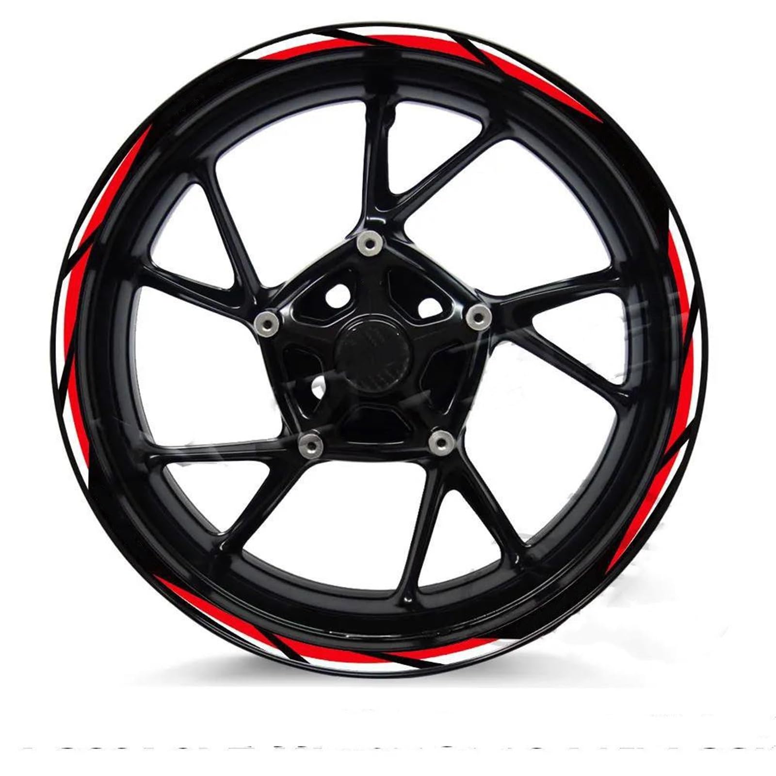 Motorcycle Wheel Sticker for Mv Agusta Brutale RR 1000RS 1000RR Assen 910R 800RR 675 990 750 Motorcycle Wheel Sticker Reflective Rim Decals Waterproof(17 Inch A)