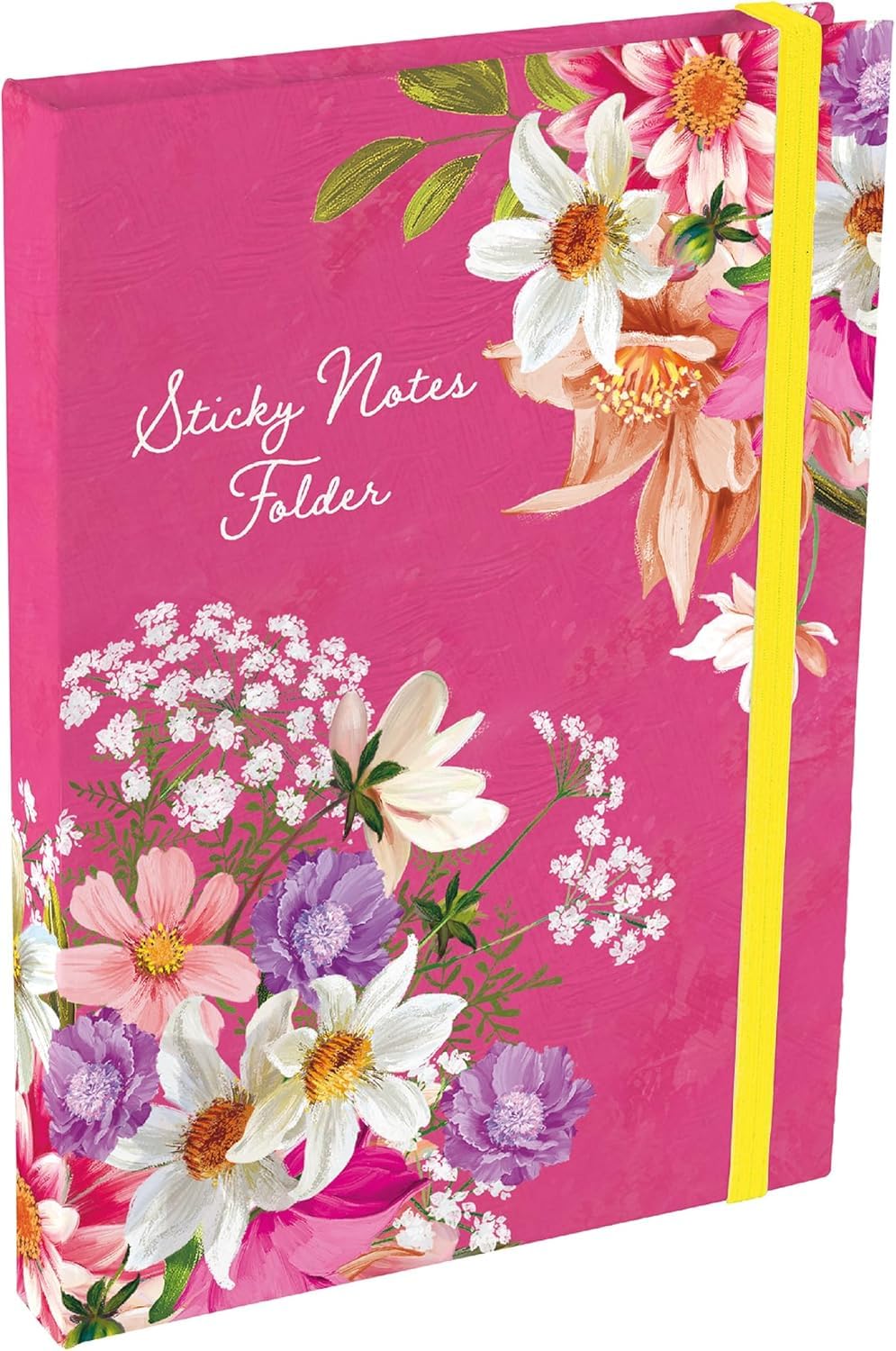 Radiance Sticky Notes Folder – 7 Pads & to-Do List Pad, Hardback Organiser with Elastic Closure, Colourful Stationery Gift — image 1