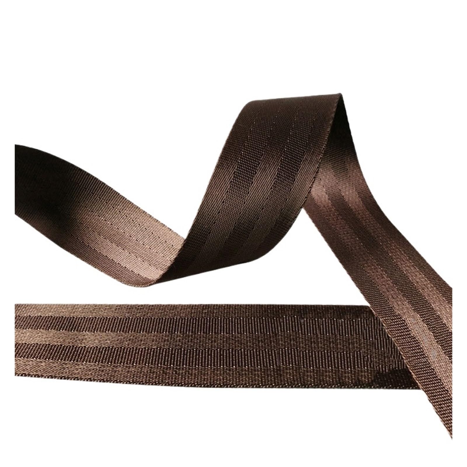 Lovssu Brown 20Mm Webbing Webbing 20Mm 38Mm 50Mm Nylon Ribbon Safety Belt Computer Jacquard Ribbon Outdoor Backpack Bag Parts Black Brown Webbing For Polyester(Brown 20Mm)