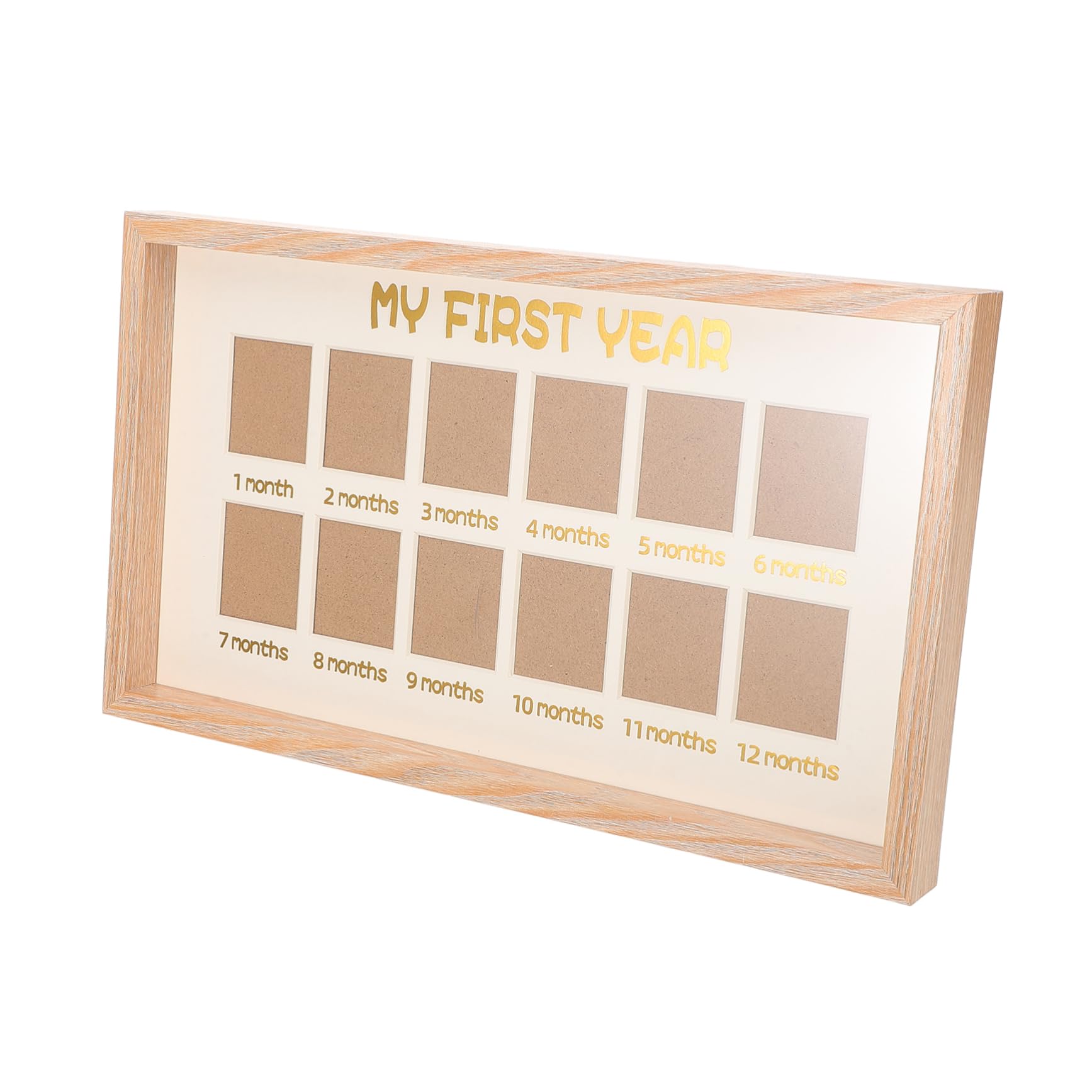 HANABASS First Birthday Photo Frame 12 Month Milestone Frame Artistic Home Decor