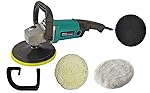 Inditrust 1500W 6 months warranty 7 Inch Electric Car Polisher Machine 6 SPEED with Backup Pad Wool pad and Buffing Pad Double Insulated With Speed Adjustment 100% Copper Winding