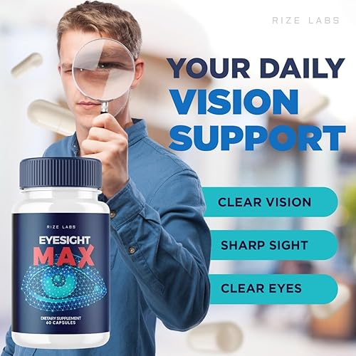 Miniatura 2 de (2 unidades) Suplemento Eyesight Max Vision, cápsulas totalmente naturales Eyesight Max para la mejora rápida de la salud de la visión y una mejor