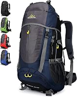 Rucsac de trekking Doshwin 70L pentru bărbați și femei, capacitate mare pentru camping și călătorii, albastru închis 1