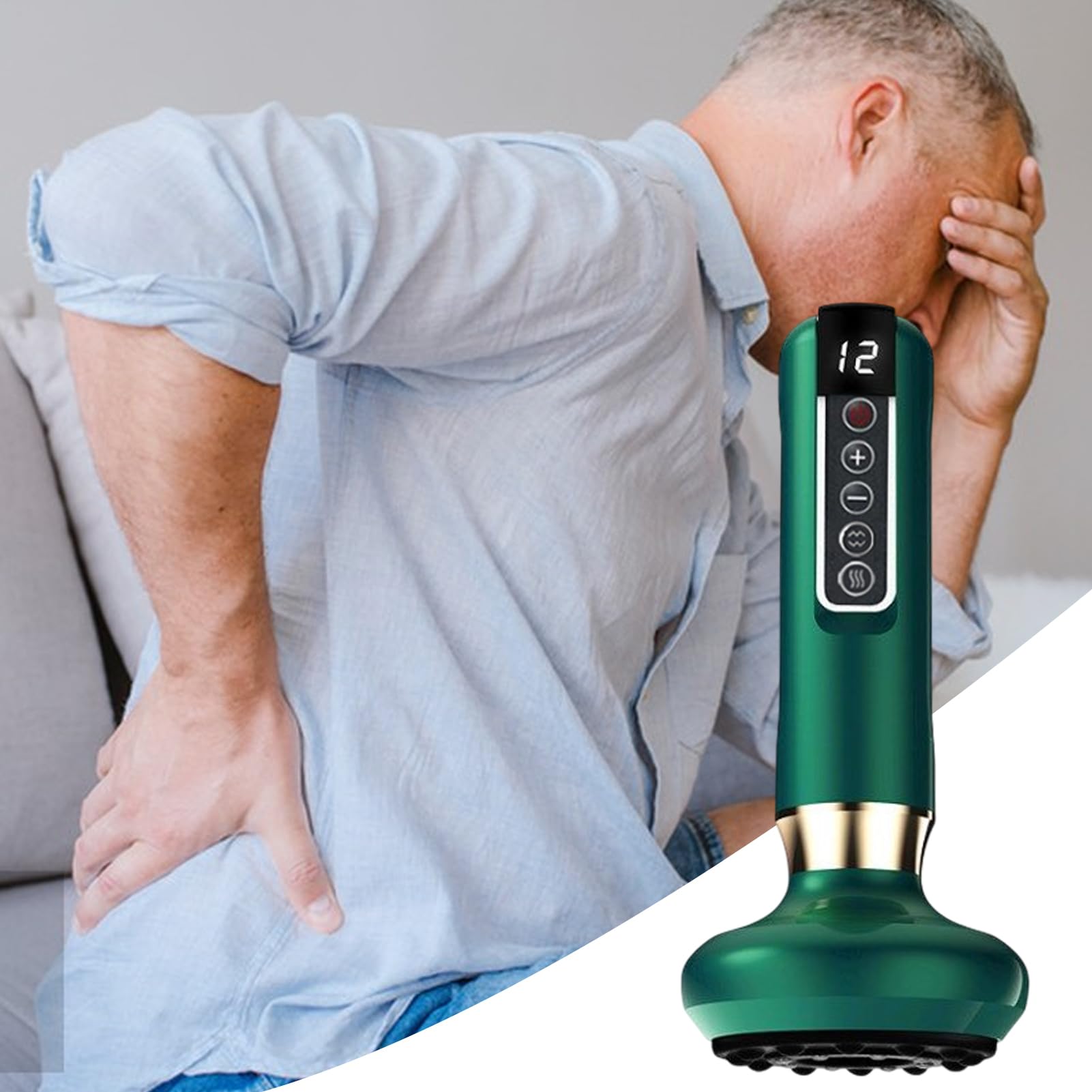 Masajeador Anticelulítico, Masajeador de Celulitis con Ventosa, Velora Celulitis, Ajustable De 12 Niveles, vibración De Carga Inalámbrica Para Los Muslos Del Vientre En El Cuello En Casa