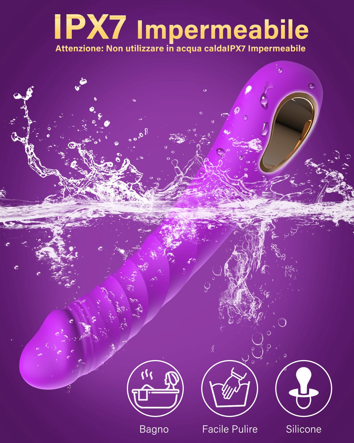 Vibratoreper Donna Professionale Vibratore con 10 Modalità Dildo Realistico Sexytoysys Coppia Vibratoriper Donna Sex Toys Sessuali per Donna Stimolatore Succhia Clitoride Femminile
