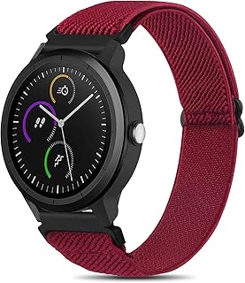 Straps for Garmin Vivoactive 3 Watch Strap/Garmin Venu Strap, 20mm Adjustable Braided Elastic Replacement Strap for Garmin...
