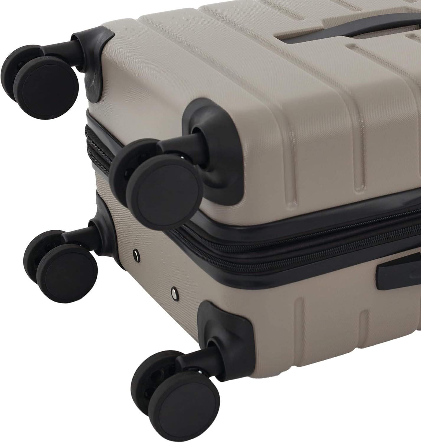 Wrangler Tall Trunk Luggage 4 Piece Set, Desert Taupe