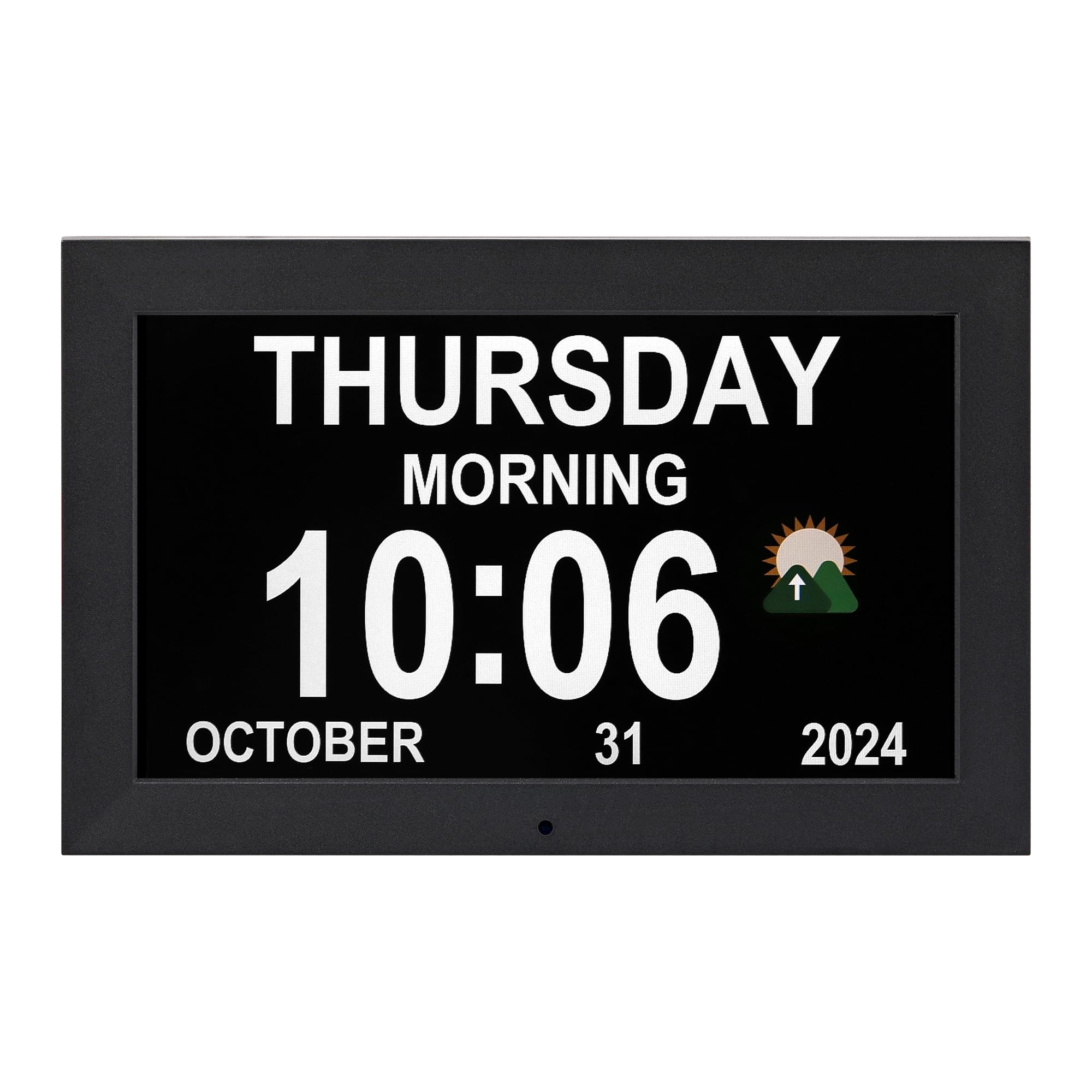 Memwake Digital Alarm Clock Multiple Alarm Functions Clock with Date and Week Digital Alarm and Electronic Calendar for